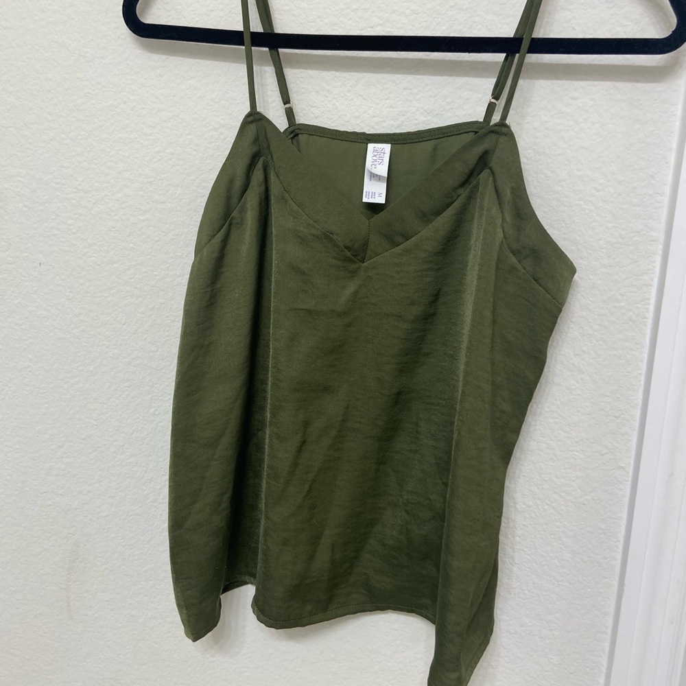 Silky Green Top